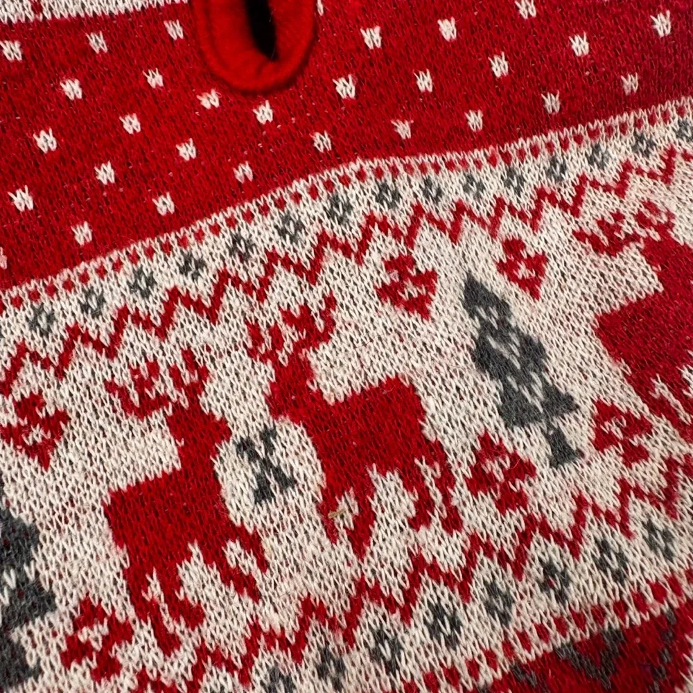Red Festive Dog Sweater with Hood
